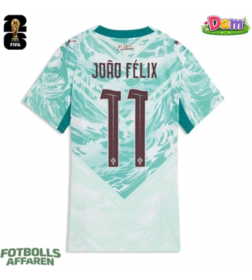 Portugal Joao Felix #11 Bortatröja Kvinnor VM 2026 Kortärmad